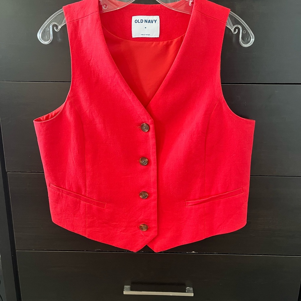 Old Navy Bright Red Vest